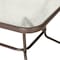 Flash Furniture Tory 31.5in. x 55in. Bronze Rectangular Tempered Glass Metal Table w/Umbrella Hole TLH-089-BZ-GG - alternate 2